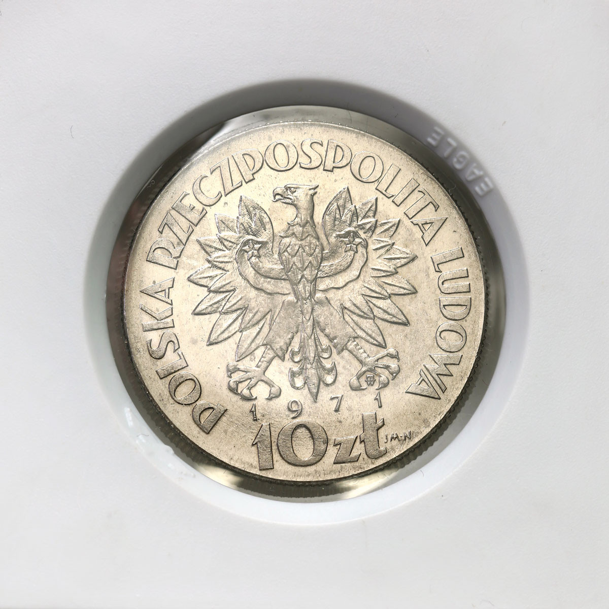PRL. PRÓBA Nikiel 10 złotych 1971 – FAO fiat panis